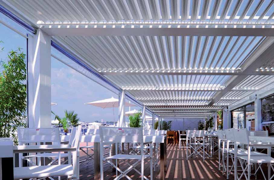 Pergola Parasol Abris piscine - Pergola, Véranda, BIOSSUN, parasols IASO, aménagement de terrasse extérieur professionnels restauration bar restaurant - Art et créations Perpignan